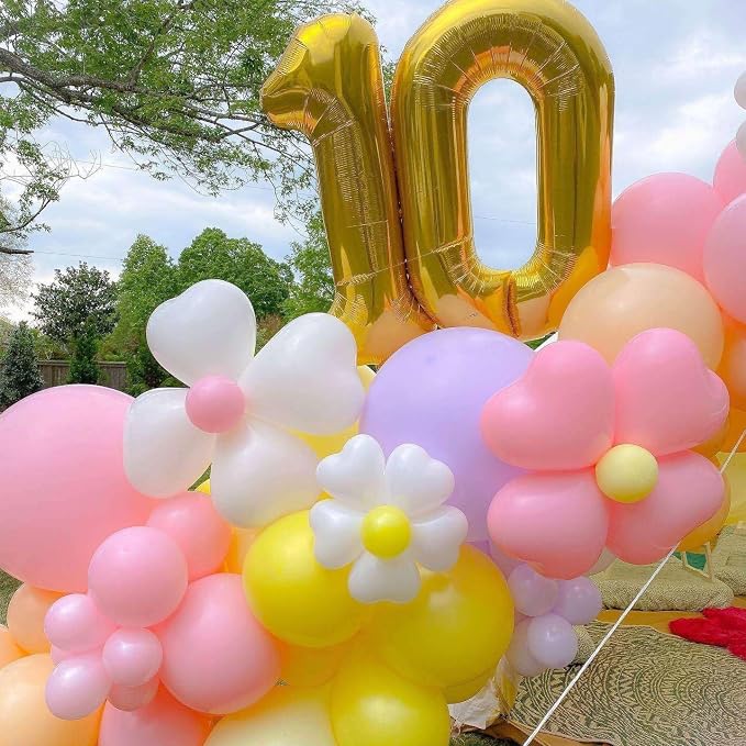Gold 16 Number Balloons, 40 Inch Giant Number 16 Balloons Foil Mylar Helium - Image 6