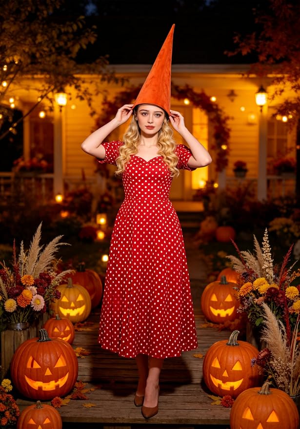 Medieval Pointed Cone Hat Renaissance Dwarf Elf Headwear - Image 6