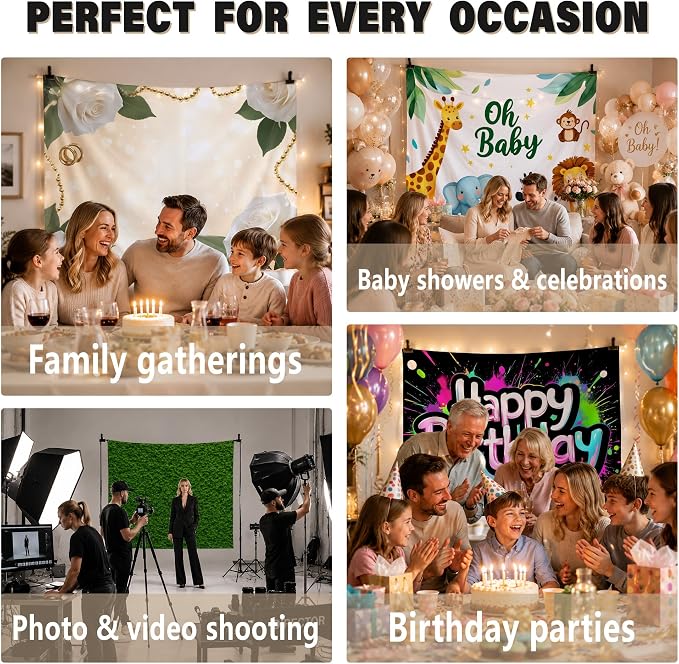Custom Backdrop Personalized 6x4 Ft, Customized Photo Backdrop Banner - Image 6