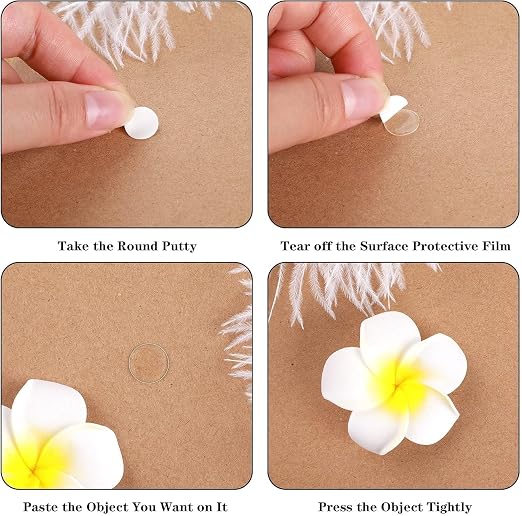 JANYUN 140 Pcs Sticky Dots, 10 mm Round Putty Clear Tape - Image 4