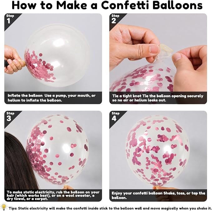 Pink Purple Balloons, Light Pink Purple Balloon - Image 4