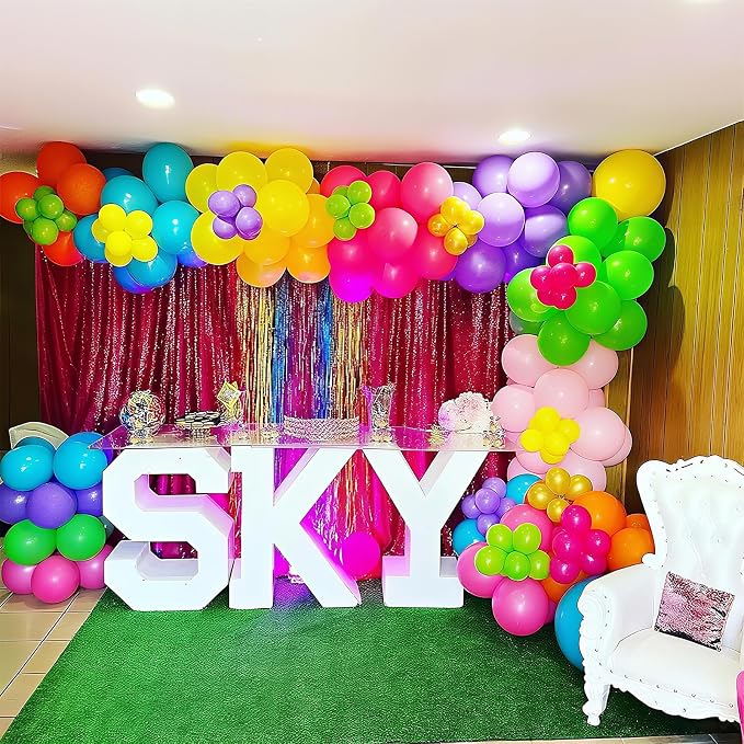 HILAVO Magic Balloon Garland 161 Pcs Assorted Colors Latex Balloons Arch Kit - Image 3