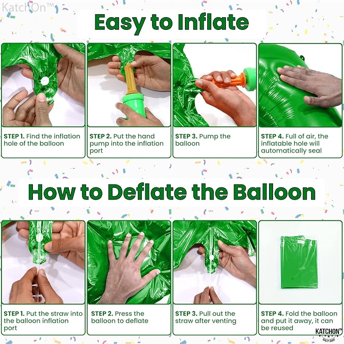 KatchOn Green Number 12 Balloon 40 Inch, 12th Birthday Balloon Decor | 12th - Image 5