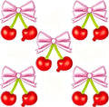5Pcs Pink Bow Red Cherry Foil Balloons | by Unknown