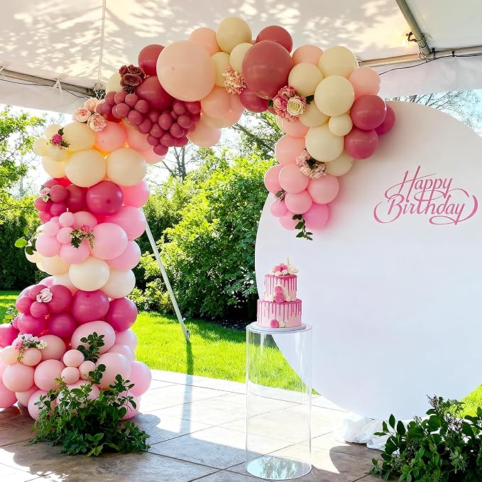 50pcs Pastel Pink Balloons, 12 Inch Light Pink Latex Balloons | - Image 3