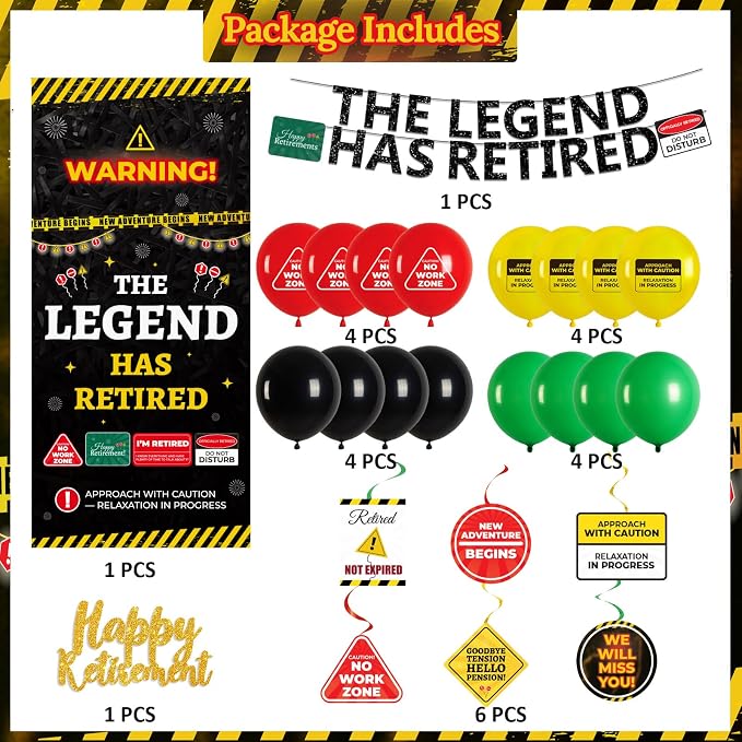 Retirement Party Decorations for Coworker, Office Retirement Party Supplies Kit - Image 6