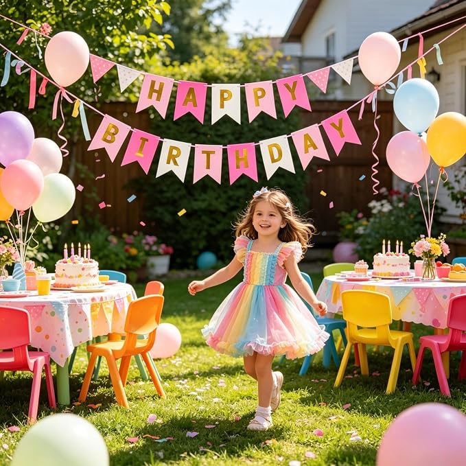 Happy Birthday Banner Birthday Party Supplies - Image 3