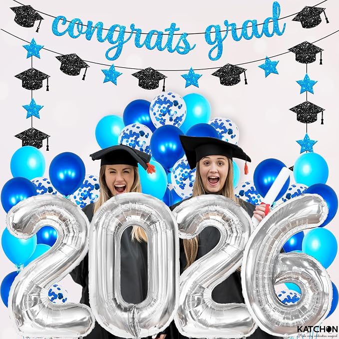 KatchOn Blue 2026 Graduation Party Decorations, graduation Balloons - Image 8