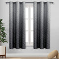 DWCN Black Ombre Curtains for Bedroom by DWCN