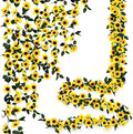 Uieke 12PCS Artificial Sunflower Garland, 7.5ft/Strand Silk Sunflowers Hanging Vines Flowers with Green Leaves for Room Kitchen Garden Birthday Wedding Baby Shower Party Table Decor Large