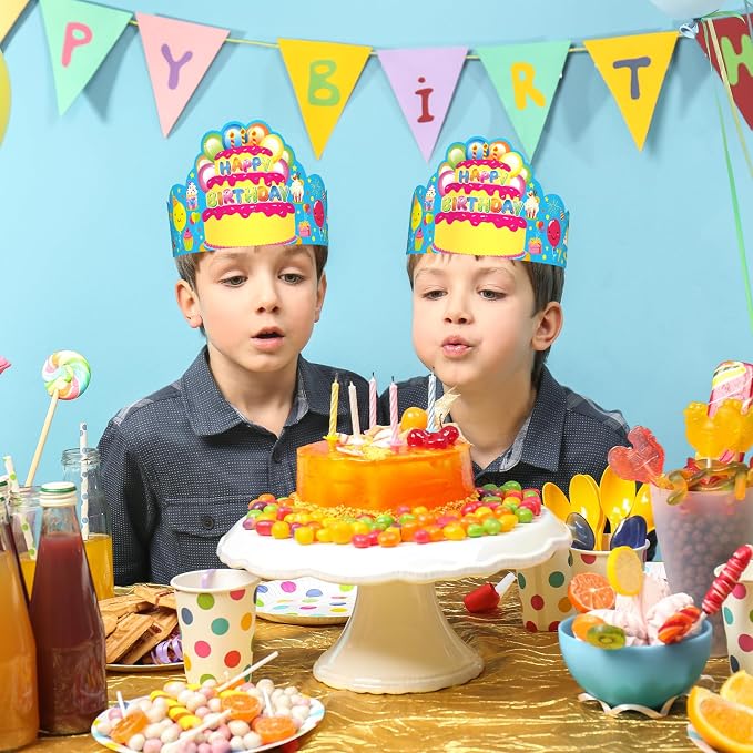 Pack of 36 Birthday Crowns for Kids - Image 5