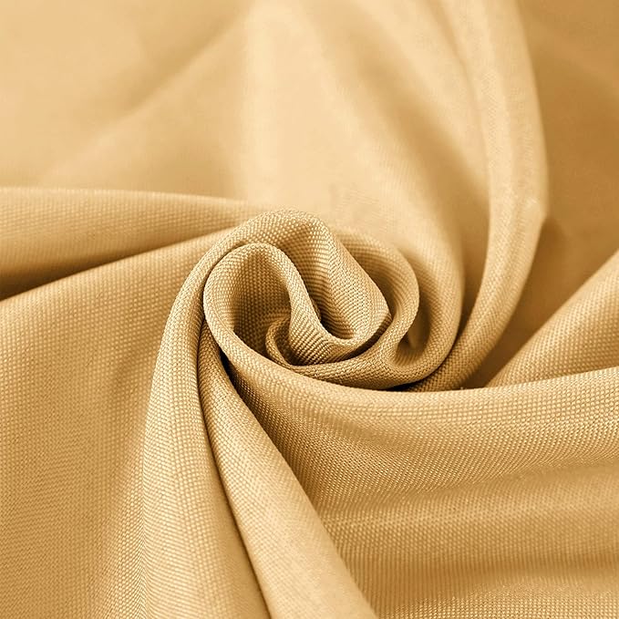 Rectangle Tablecloth 60x102 inch Washable Polyester Fabric Table Cloth for Wedding Party Dining Banquet Decoration（60x102, Gold）