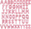52 Pcs Pink Letter Balloons, 16 Inch Foil Alphabet Letter Balloons, Letter A-Z by YOTHORN