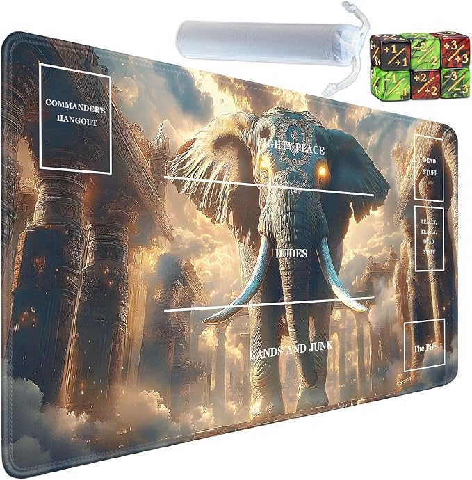 for TCG Playmat with Zones, Non-Slip Rubber Bottom Trading Card Game Mat with by Unknown
