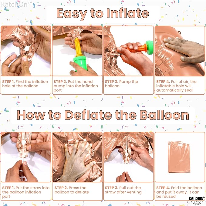 KatchOn Rose Gold Number 11 Balloon 40 Inch, 11th Birthday Balloon Decor | 11th - Image 4