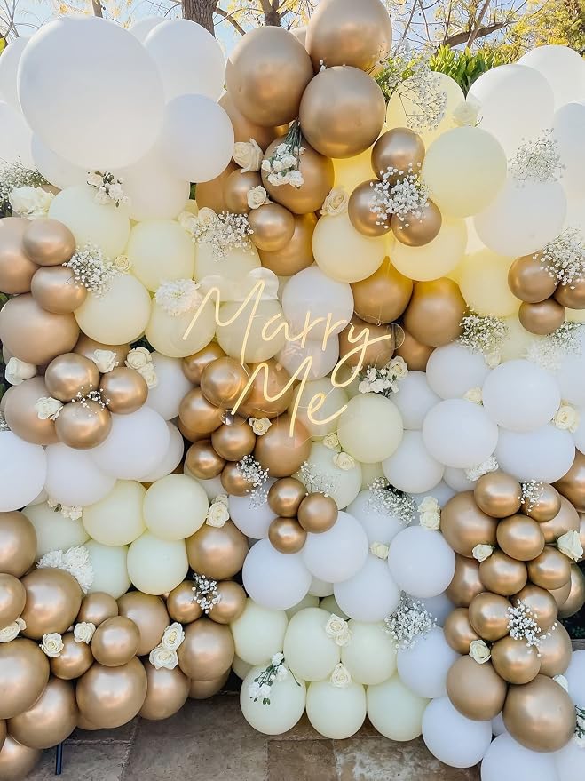 Voircoloria 105pcs Metallic Gold Party Latex Balloons, 12inch | - Image 6