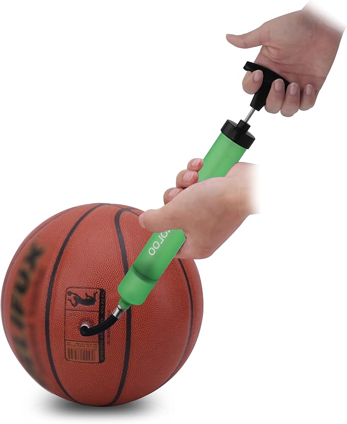 SKOLOO 10" Portable Hand Air Ball Pump Inflator Kit - Image 9