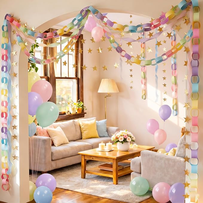 Gleebixi Pastel Birthday Decorations Kit - Image 7