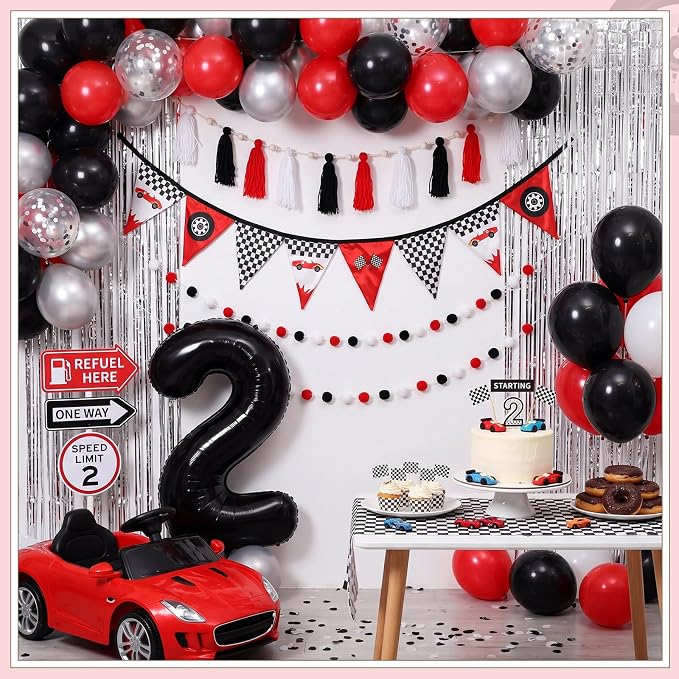 Hahafelt 4 Pcs Baby Shower Party Decoration Kit Pennant Bunting Banner Tassel - Image 5