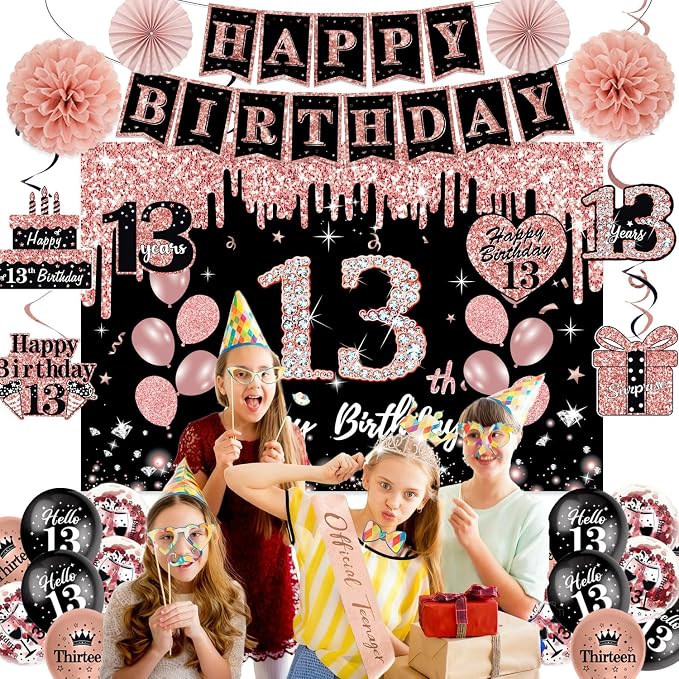 51Pcs 13th Birthday Decorations - Image 7