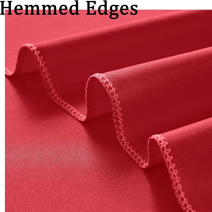 10ft x 10ft Wrinkle Free Red Backdrop Curtains - Image 4