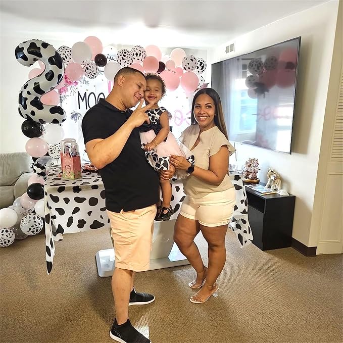 40 Inch Number 9 Balloons for Boys, Cow Print Giant 9th Birthday Party Number - Image 5