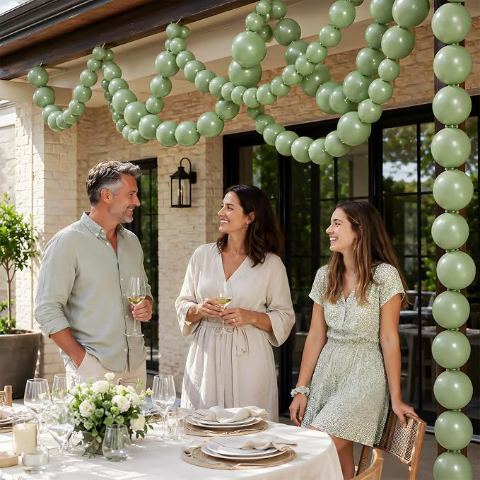 Sage Green Linking Balloons - Image 5