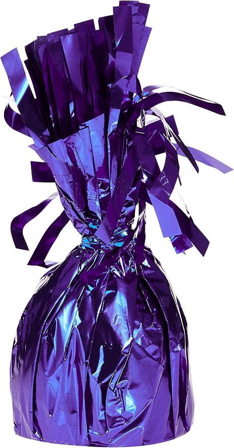 Purple Foil Balloon Weight 1 Count, Adorable Party Essential by Unique