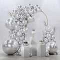PartyWoo Silver Balloons 99pcs Different Sizes of 36 18 12 10 5 Inch | Balloons by PartyWoo
