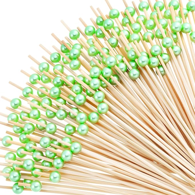 Reallnaive 300 Pcs Cocktail Pick Pearl Fancy Toothpick by Unknown