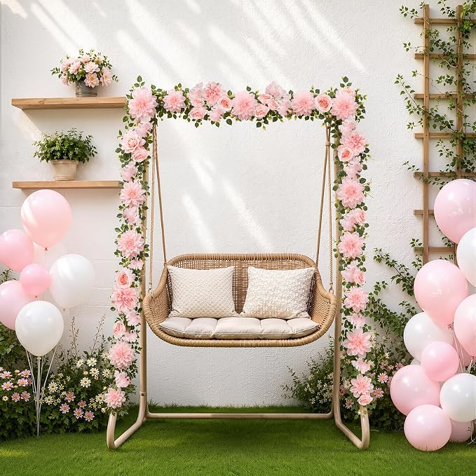 Findosom Total 12.4Ft Artificial Flowers Garlands - Image 9