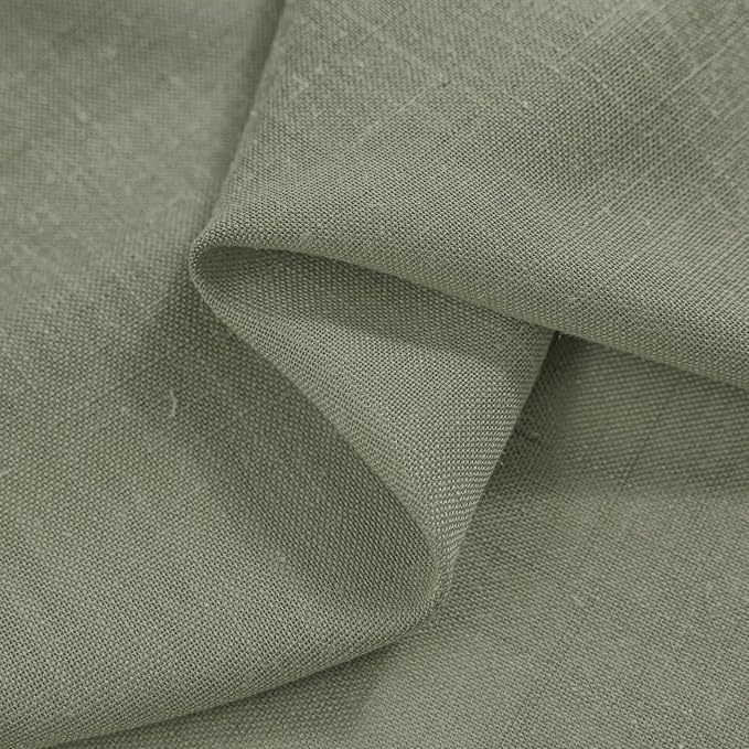 Light Sage Green Ruffled Curtains - Image 8