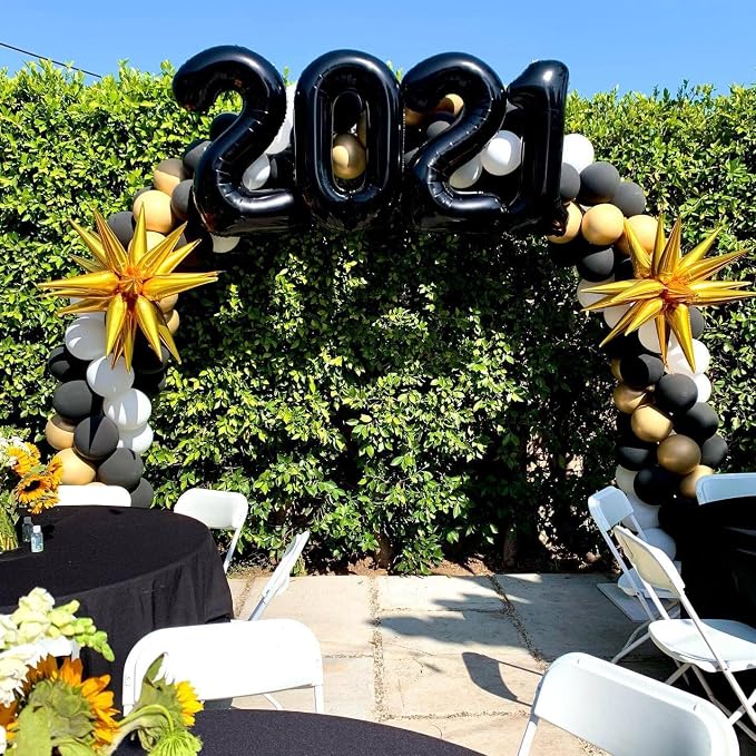 40 Inch Black 40 Number Balloons Giant Jumbo Huge 40 Foil Mylar Helium Number - Image 5