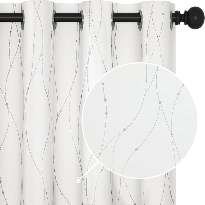 Deconovo Living Room Curtains 63 Inches Long, Thermal Insulated, Room Darkening by Unknown