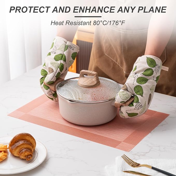Placemats Set of 4 Washable Indoor | Outdoor Vinyl Place Mats - Image 4