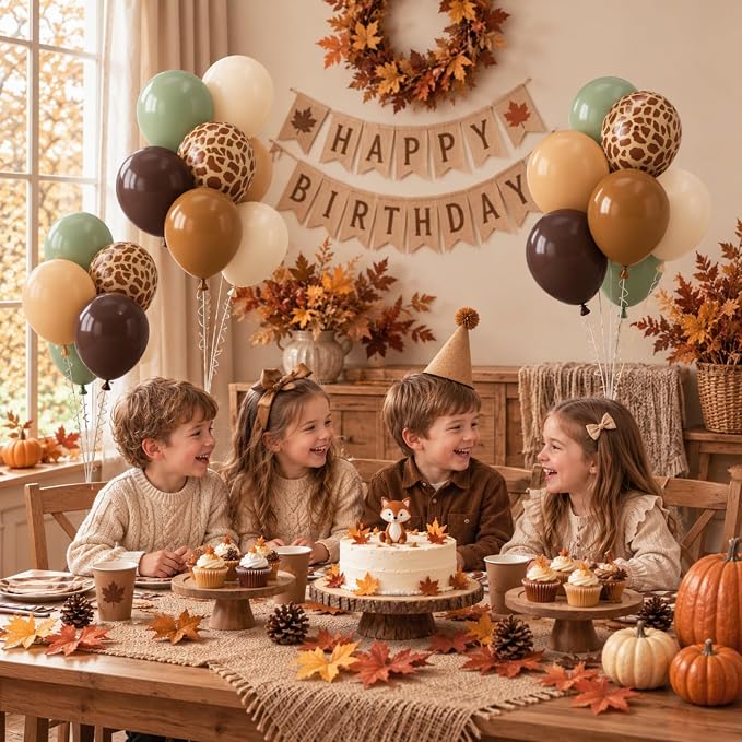 Fall Boho Cheetah Print Balloons - Image 3