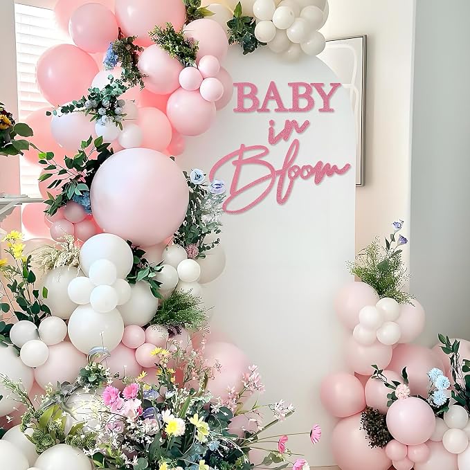 Baby in Bloom Sign, 16”x24” Felt Letter Baby Shower Sign Baby in Bloom Party - Image 3