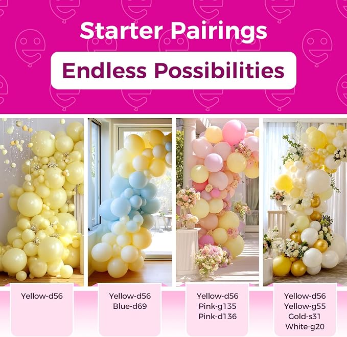 Bezente Pastel Yellow Balloons 18 Inch 30 Pack Latex Large Thick | Yellow - Image 4