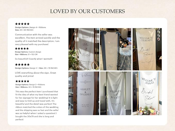 Personalized We Can't Wait to Squeeze You Baby Shower Fabric Sign Backdrop | - Image 7