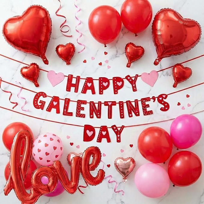 Valentines Day balloon garland arch kit - Image 5