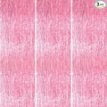 PartyWoo Pink Streamers Foil Fringe Curtain Backdrop 3Pcs 8.2ft Pastel Baby Light Pink Tinsel Backdrop for Princess Girls Baby Shower Birthday Graduation Wedding Sweet Bow Party Decorations