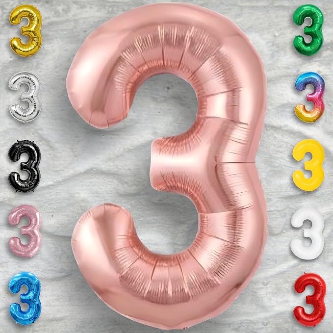 Black Number 0 to 9 Mylar Balloon 40 Inch - Image 6