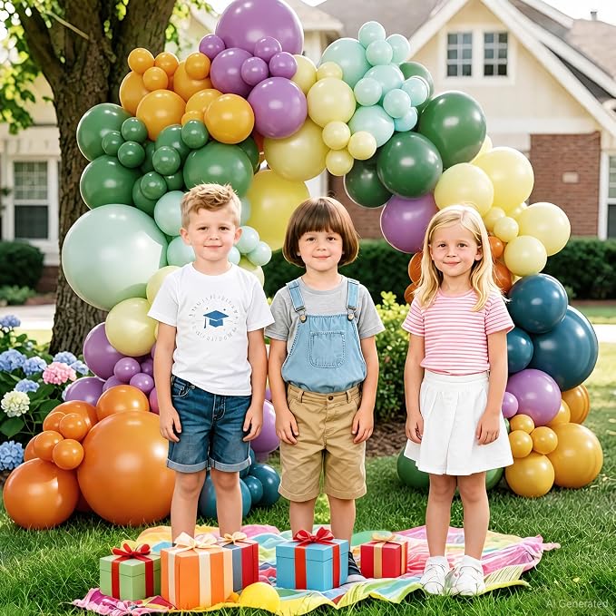 Rainbow Balloon Arch Kit for Whimsical Baby Shower Birthday Decorations | - Image 4