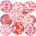 Panelee 12 Pcs Valentine's Day Paper Lanterns Party Decorations Pink Heart by Panelee