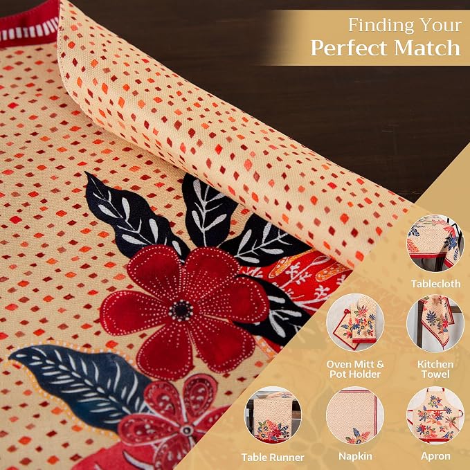 Maison d' Hermine Placemats Set of 4 Reusable 100% Cotton | Cloth Place Mats - Image 6