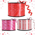 BEISHIDA Valentine Ribbon, Balloon String Printed I Love You 3 Rolls 100 Yards by Beishida