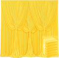 6 Panels Yellow Backdrop Curtains by Tao-GePartyDecorations