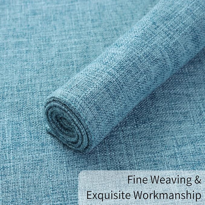 Homaxy Cloths Placemats for Dining Table Set of 4, Aqua | Heat Resistant - Image 6