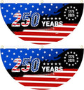 2PCS 250th Anniversary USA Flag, 1.5X3 FT 1776-2026 Fan Flags, 2 Ply Year by Unknown