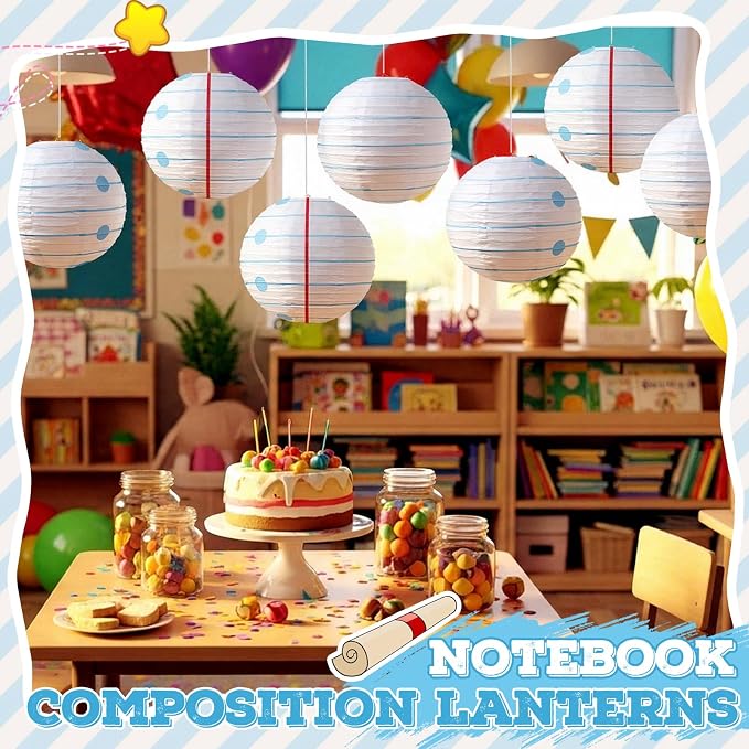 Honoson 12 Pcs Composition Classroom Decorations 10 Inch Composition Paper - Image 4